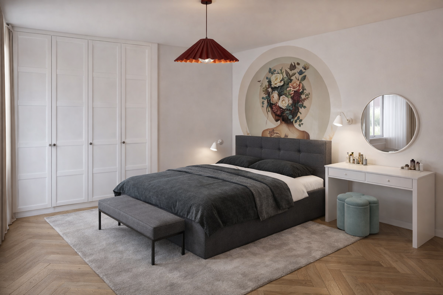 Przytulna sypialnia nastolatki